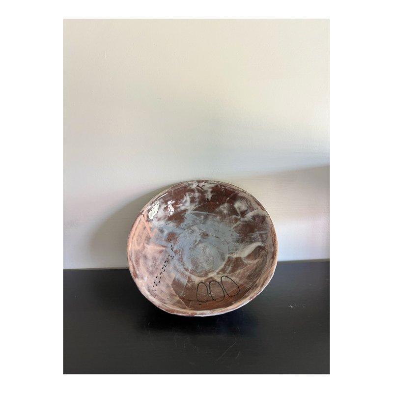 雨的 陶瓷食器、扁碗、小碗、深碟、優格碗、寵物碗 - 碗 - 陶 多色