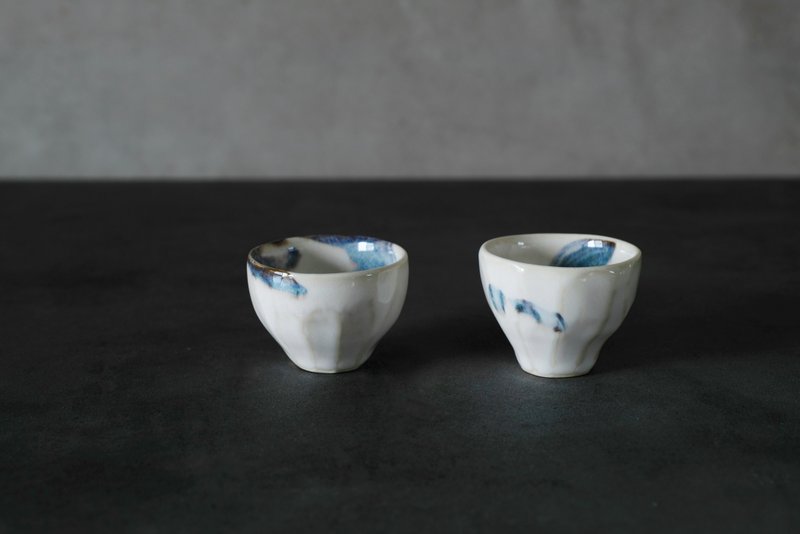 青抹_茶杯組_2入 - 茶壺/茶杯/茶具 - 瓷 白色