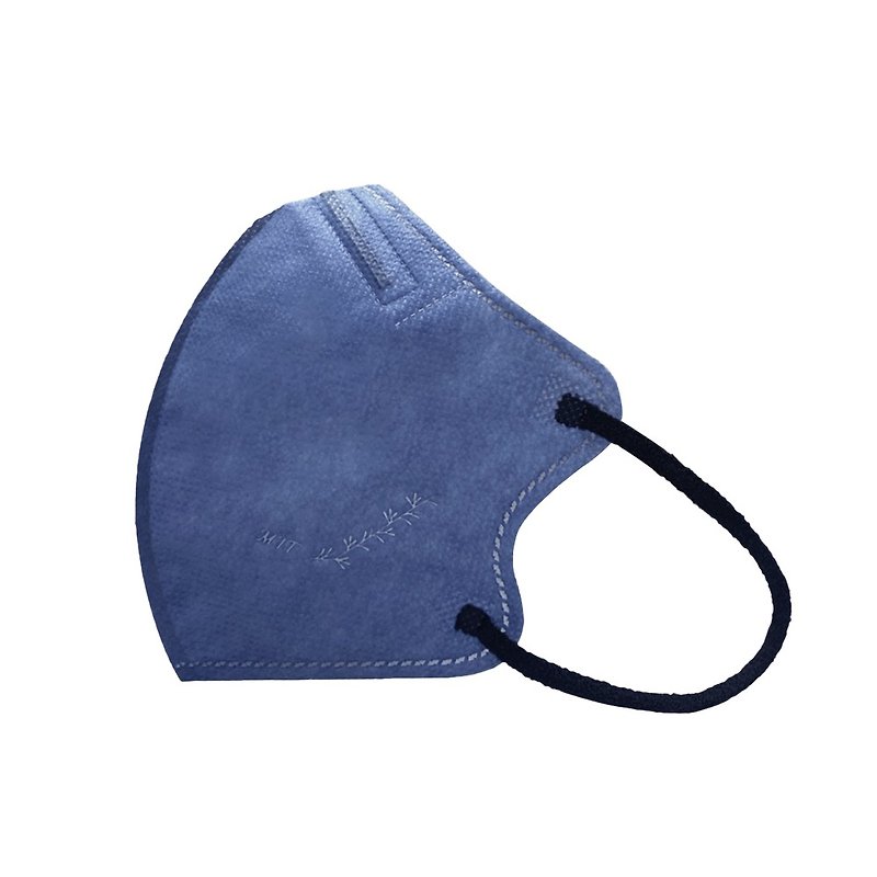 興安-成人小顏3D立體醫用口罩-牛仔藍(一盒50入)MIT台灣製造 - 口罩/口罩收納套 - 其他材質 藍色