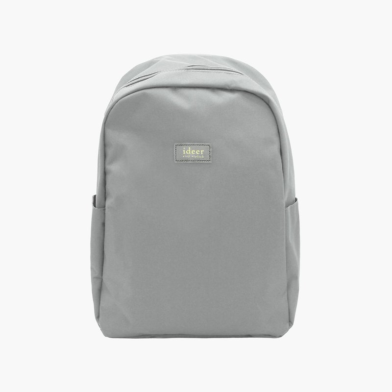 [Transfer] Light gray water-repellent nylon anti-theft backpack laptop backpack computer bag - Backpacks - Other Materials Gray