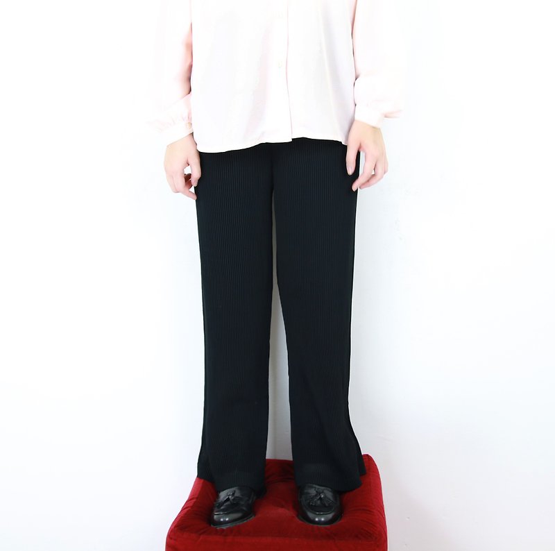 Back to Green: Comfortable trousers, small bell-bottomed pants/vintage culottes// - กางเกงขายาว - ไฟเบอร์อื่นๆ 