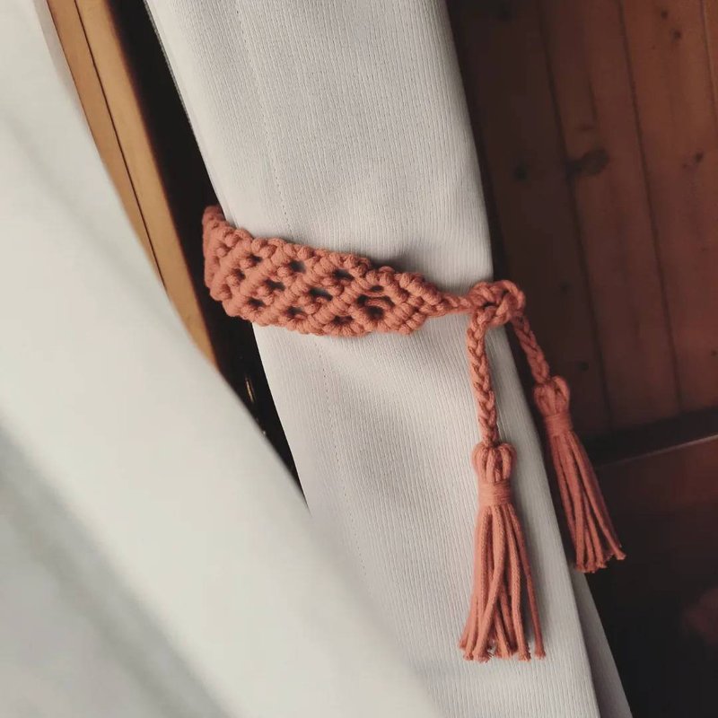 流蘇窗簾帶 - 擺飾/家飾品 - 棉．麻 紅色