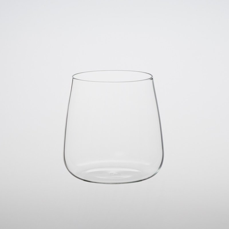 TG Heat-resistant Stemless White Wine Glass 360ml - Cups - Glass Transparent