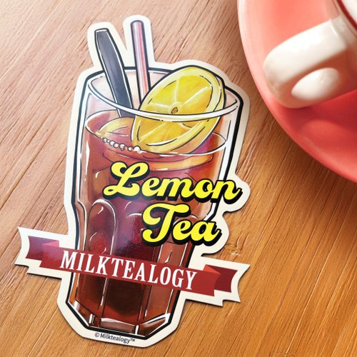 奶茶通俗學 Milktealogy 奶茶通俗學防水大貼紙12:凍檸茶