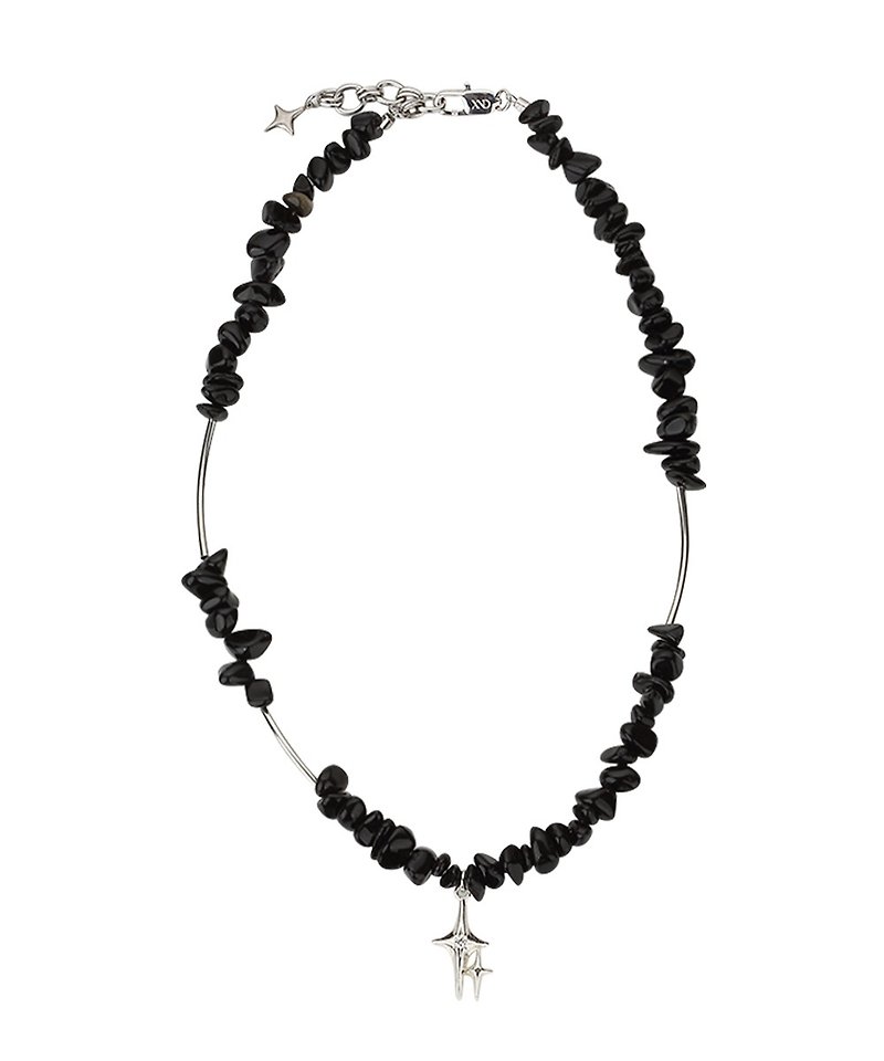 SPARKLING NECKLACE l ONYX - Necklaces - Other Materials Silver