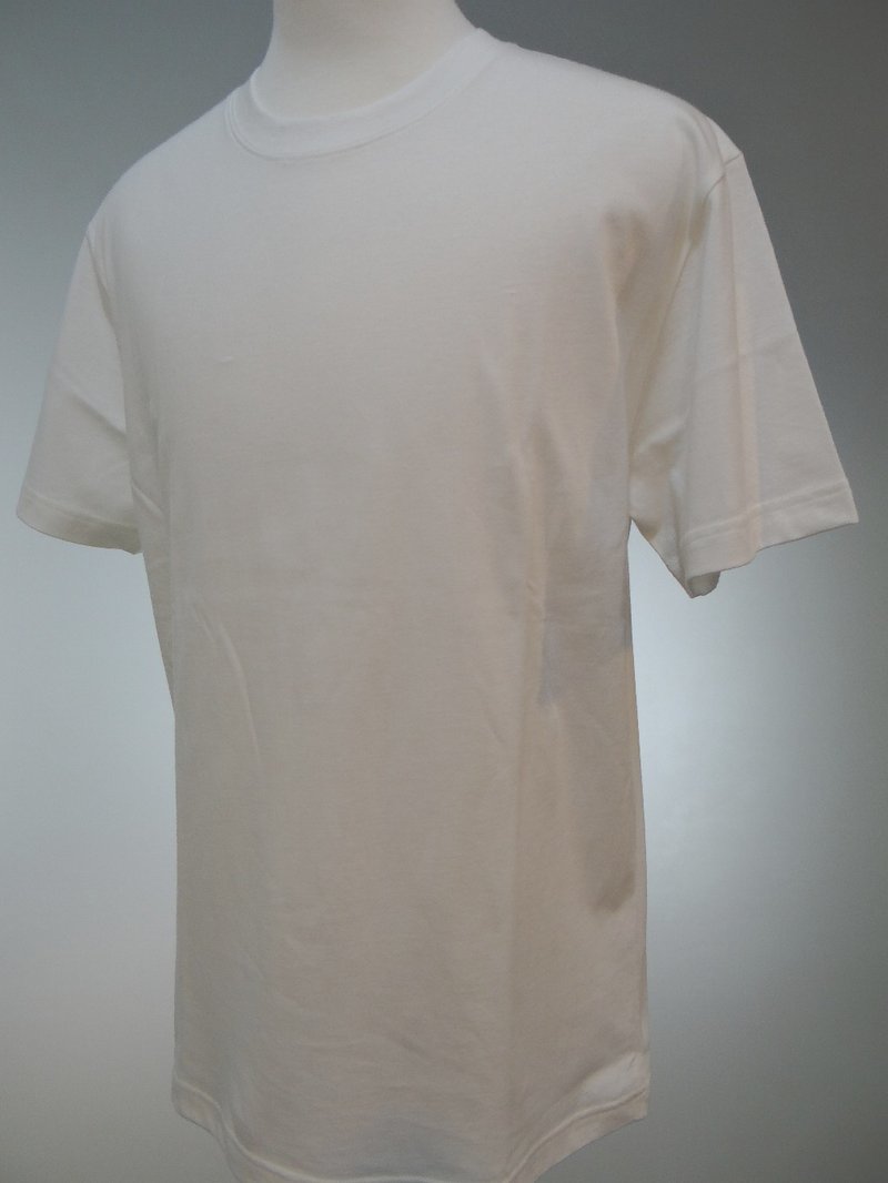 100% organic cotton crew neck T-shirt 3.0 (refined white) - เสื้อยืดผู้ชาย - ผ้าฝ้าย/ผ้าลินิน สีดำ