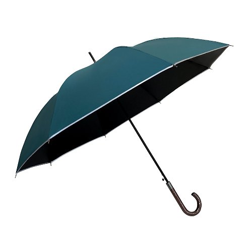 Prolla 保羅拉精品雨傘 Prolla 反光條遮光直傘 100%全遮光 晴雨兩用設計 自動開收直骨傘
