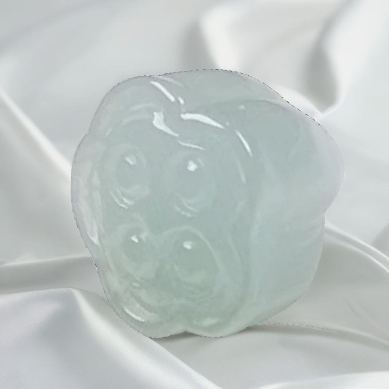 翡翠蓮藕吊墜 | 天然緬甸玉翡翠A貨 | 送禮 - 吊飾/掛飾 - 玉石 透明