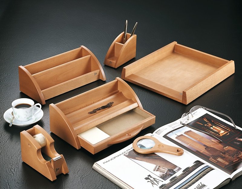 【BESTAR】HERITAGE FIVE PC DESK SET - Other Furniture - Wood Green