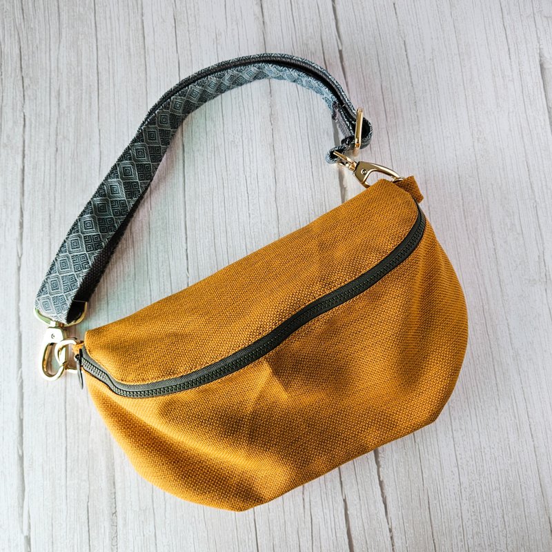 m'pack waist bag - sun - กระเป๋าแมสเซนเจอร์ - วัสดุอีโค สีส้ม