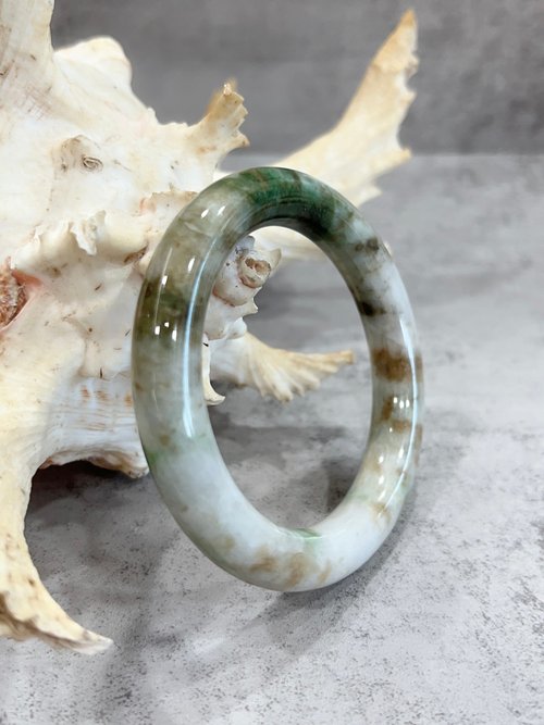 Juno Jewelry 嘉龍珠寶 天然翡翠手鐲 A貨玉石 緬甸玉 圓鐲 附鑑定證書