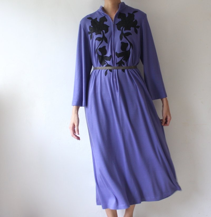 FOAK vintage Christian Dior fantasy purple antique dress - One Piece Dresses - Wool 