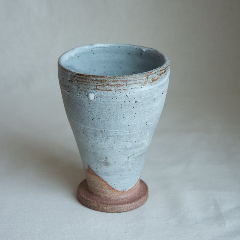 Flower pottery blue cup - Pottery & Ceramics - Pottery 