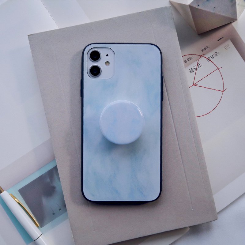 Metaphor-mobile phone holder glass case - เคส/ซองมือถือ - แก้ว สีเทา