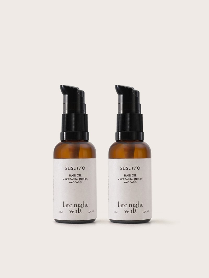 Light+ Hair Oil 30mL Light Plant Hair Care Oil Late Night Walk 2 Pack - ครีมนวด - สารสกัดไม้ก๊อก 