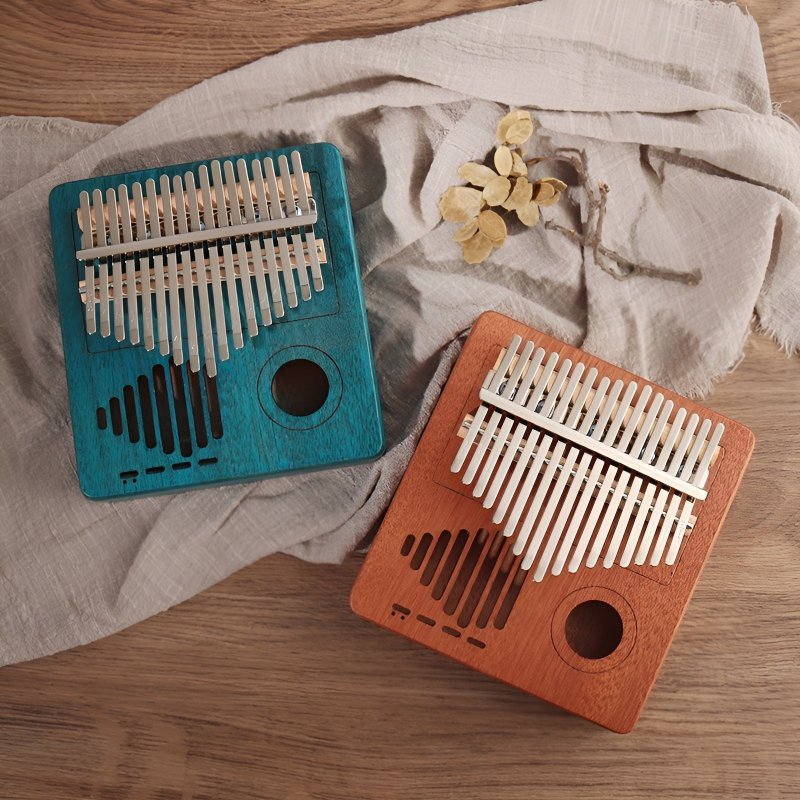 【訂製姆指琴】可以刻上任何字句 Kalimba 拇指琴 卡林巴拇指琴 - 吉他/樂器 - 木頭 咖啡色