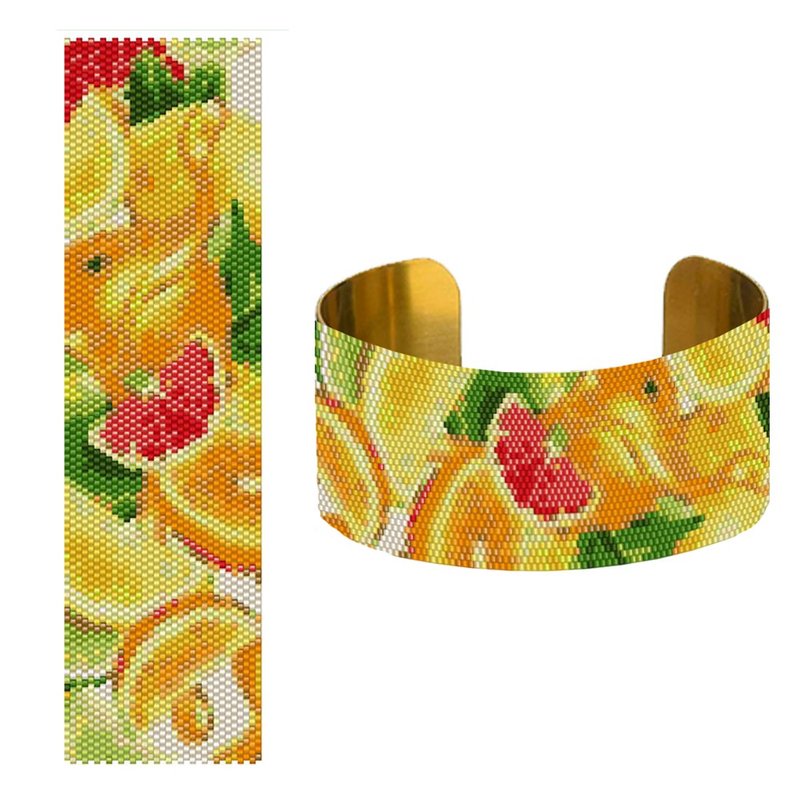 Peyote Pattern Bracelet, Beading Bracelet, Miyuki Delica Pattern, Peyote Stitch - 其他數位設計 - 其他材質 