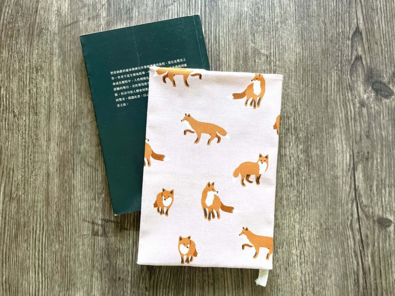 Book Cover | Fox | Animal - ปกหนังสือ - ผ้าฝ้าย/ผ้าลินิน สึชมพู