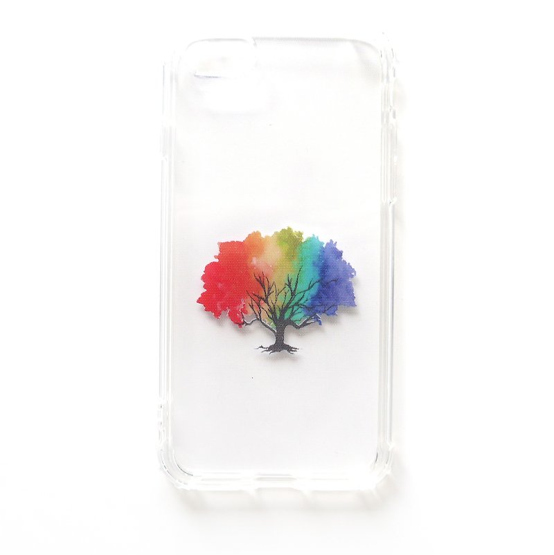Rainbow Tree-Mobile Phone Case | TPU Phone case Anti-fall Air Compression Case | - Phone Cases - Rubber Transparent
