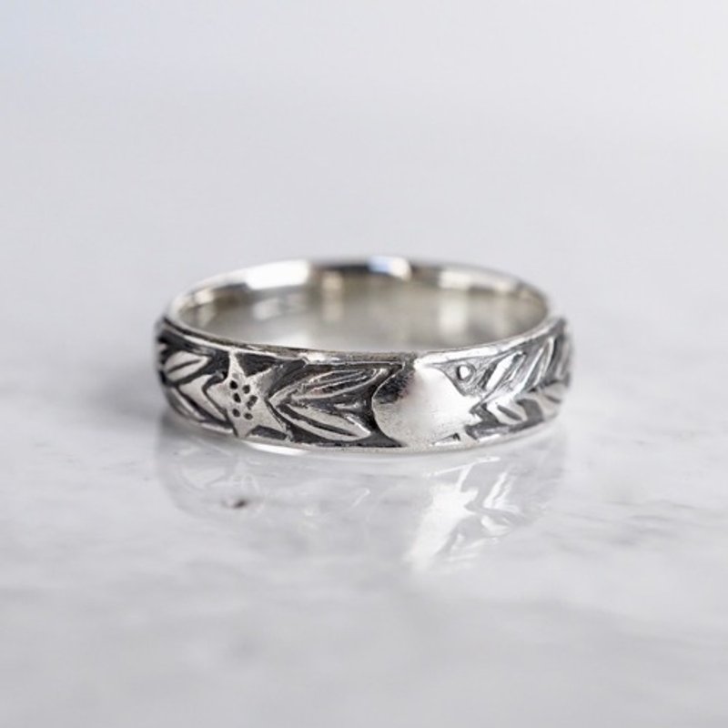 Pomegranate band [R106SV] - 戒指 - 其他金屬 