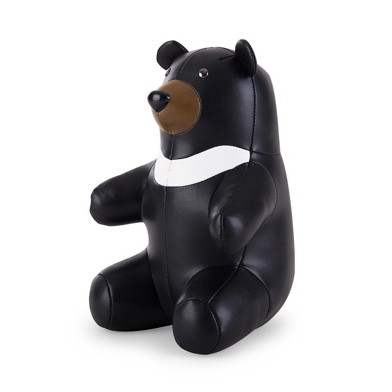 Zuny - 月亮熊造型動物書擋 - 裝飾/擺設  - 人造皮革 多色