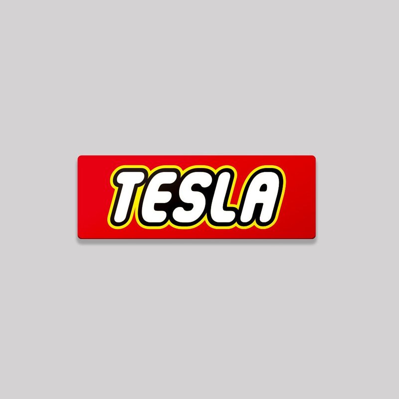 TESLA/TOY/鋁牌飾貼 SunBrother孫氏兄弟 - 貼紙 - 鋁合金 紅色