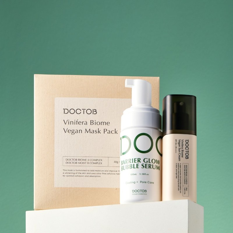 醫美術後修護組! 泡泡精華 + 葡萄籽面膜 + 防曬乳 - 防曬 - 其他材質 