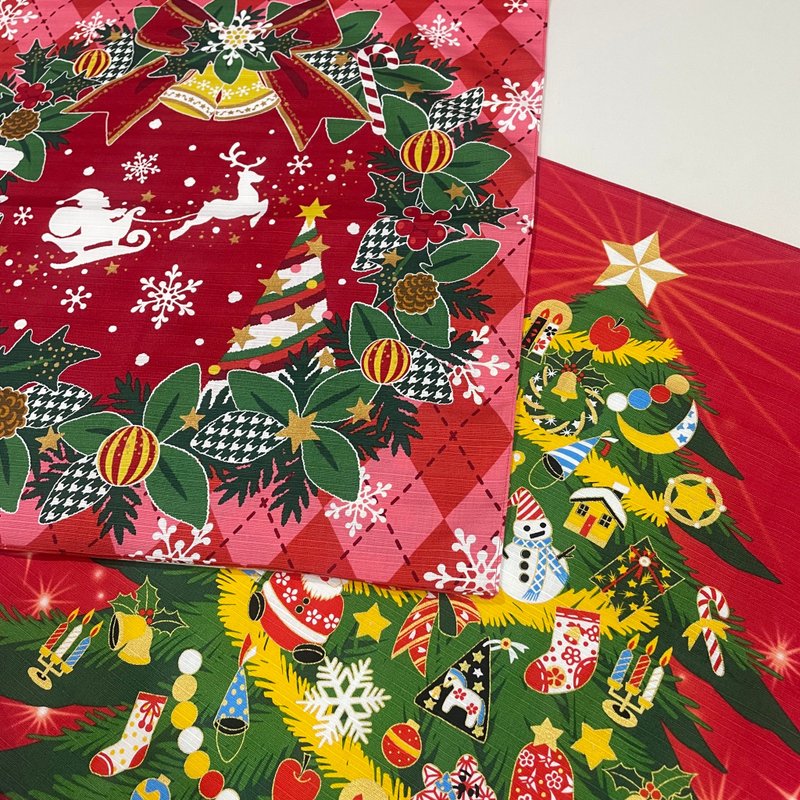 Seasonal Furoshiki-Christmas - Posters - Cotton & Hemp 