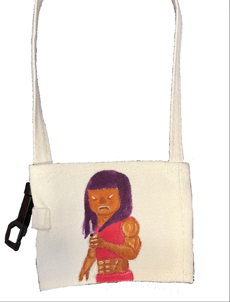 蛋白奶昔 耐打女孩 - 飲料提袋/杯套 - 棉．麻 