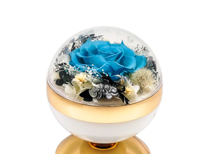 Floral Time Waltz Light - Azure Blue - โคมไฟ - พืช/ดอกไม้ สีน้ำเงิน