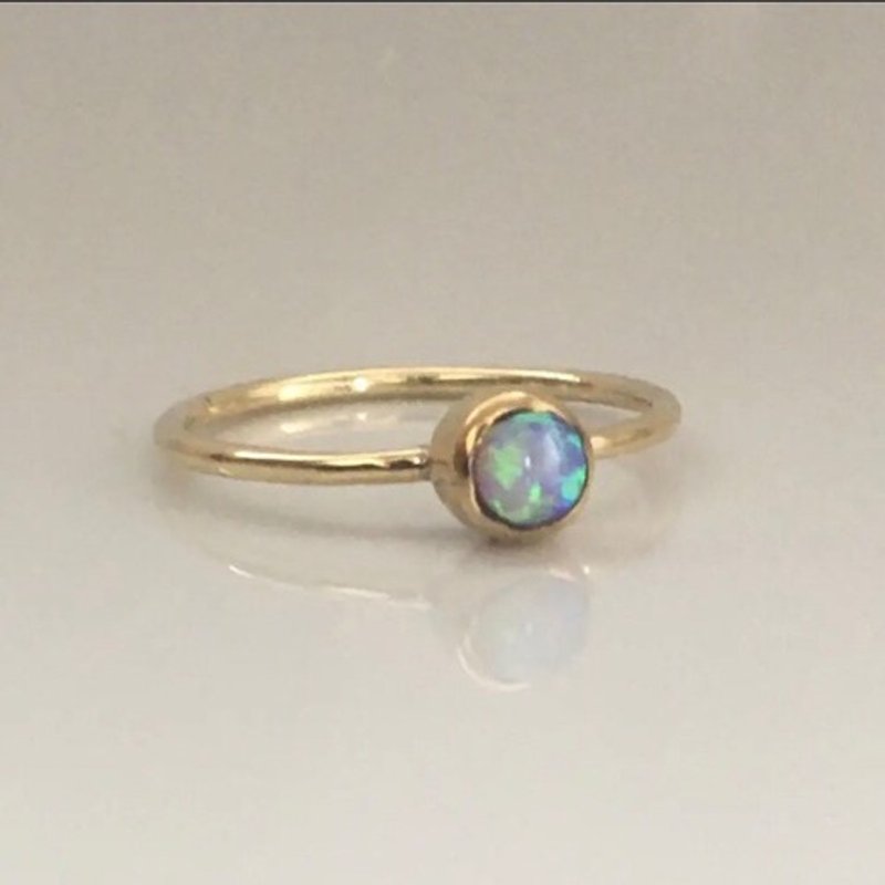 Brass ring "opal" - General Rings - Other Metals 