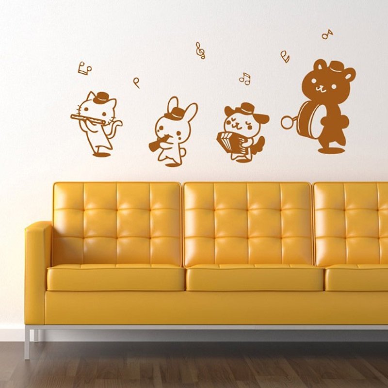 Smart Design creative seamless wall stickersAnimal band (8 colors optional) - Wall Décor - Paper Red