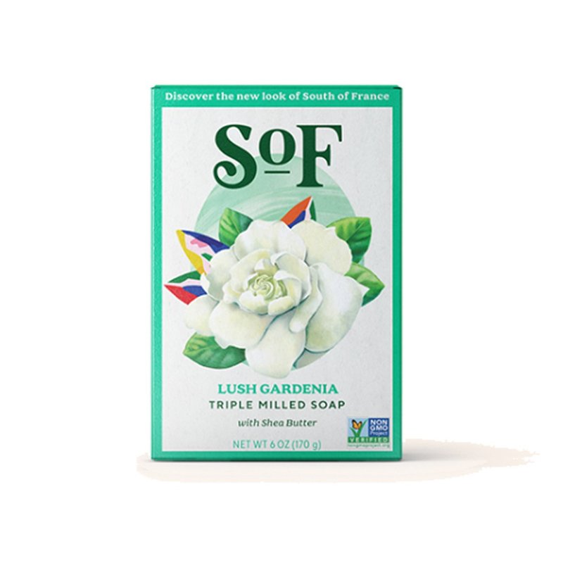 (盒損品)South of France 南法馬賽皂 純梔子花 170g - 肥皂/手工皂 - 其他材質 白色
