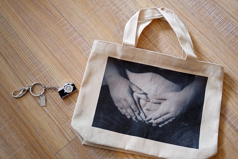 Image creation canvas bag-care - Handbags & Totes - Cotton & Hemp Transparent