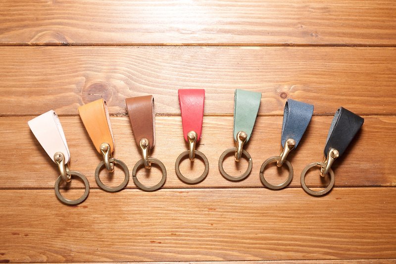 Dreamstation Leather Institute, leather vegetable tanned leather handmade key ring, key ring! - Bracelets - Genuine Leather Multicolor