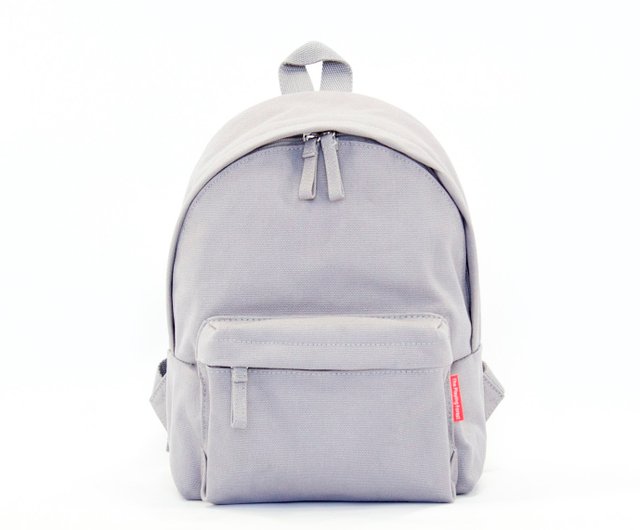 Grey store canvas backpack