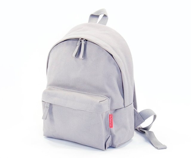 Grey store canvas backpack