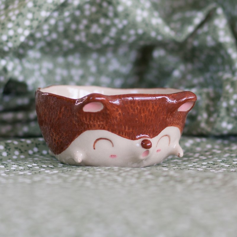 The Happy Hedgehog (coffee cup/tea cup) - Mugs - Pottery 