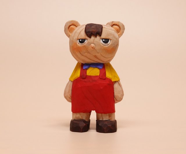 1380 人形　木彫り、人形、木 北海道 木彫り人形 二体 - メルカリ