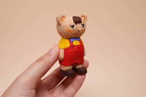 木人形のブブ - ショップ Tsukune Craft 人形・フィギュア - Pinkoi