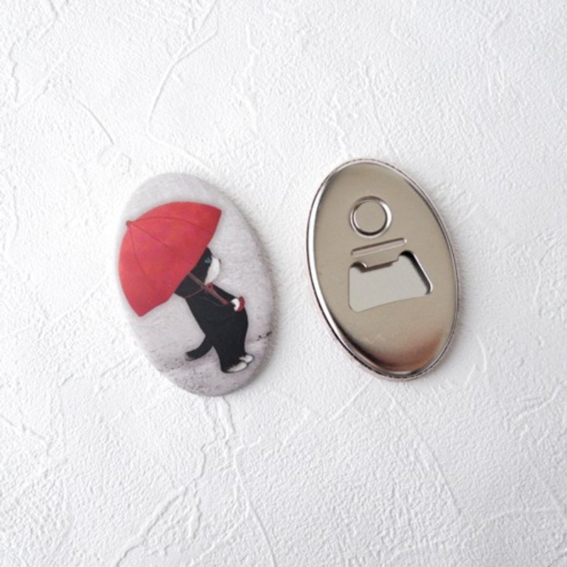 Magnetic Bottle Opener (Raining Kitten) - Cookware - Other Metals 