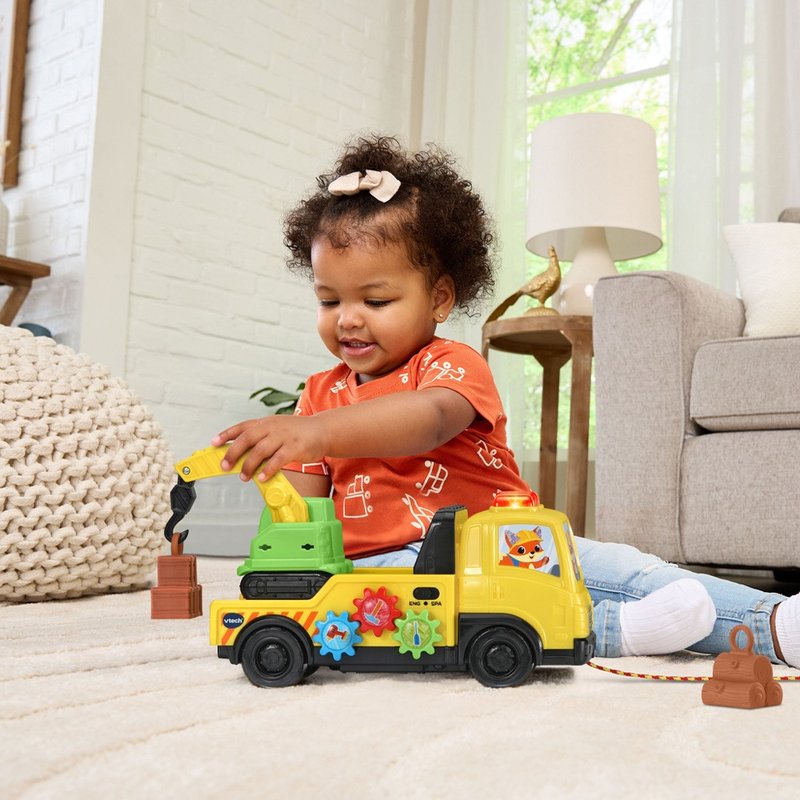 Vtech　雙語互動學習建築工程車 - 寶寶/兒童玩具/玩偶 - 塑膠 