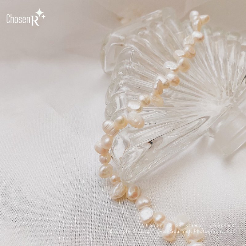 Stunning Baroque Pearl Necklace Bracelet Dual Use - สร้อยคอ - ไข่มุก ขาว