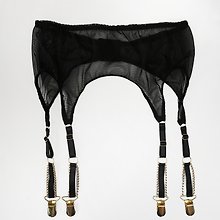 Basic minimalist underwear - Sexy corset bra, panties, garter belt
