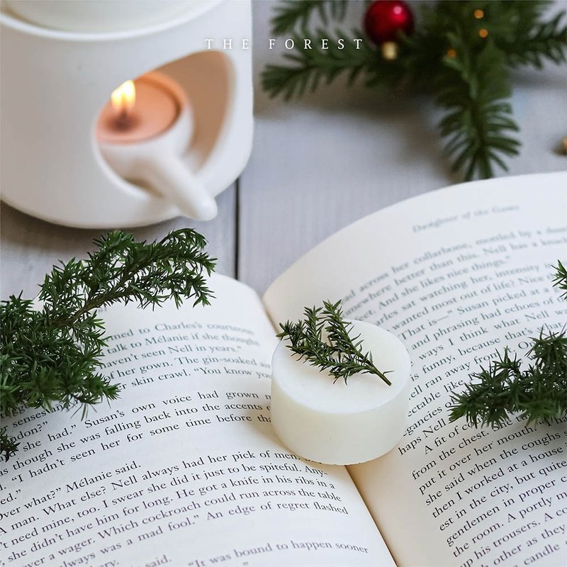 耶誕燭光雪屋手工香氛融蠟塊(4入組) - 香氛蠟燭/燭台 - 蠟 粉紅色