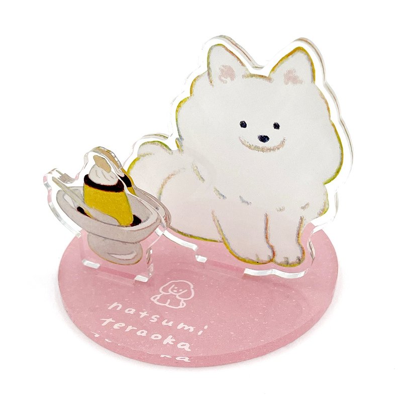 壓克力鑰匙圈 ( 寺岡奈津美 繪 ) - 公仔模型 - 壓克力 粉紅色