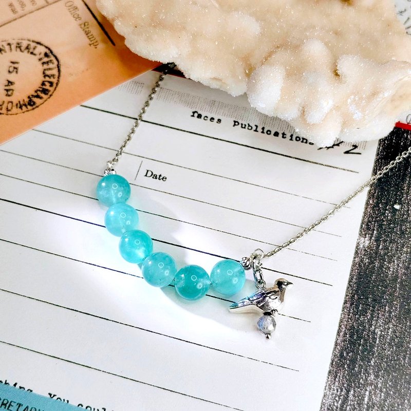 Weiwei clavicle chain | High quality ice Stone| Throat chakra | - Necklaces - Crystal 