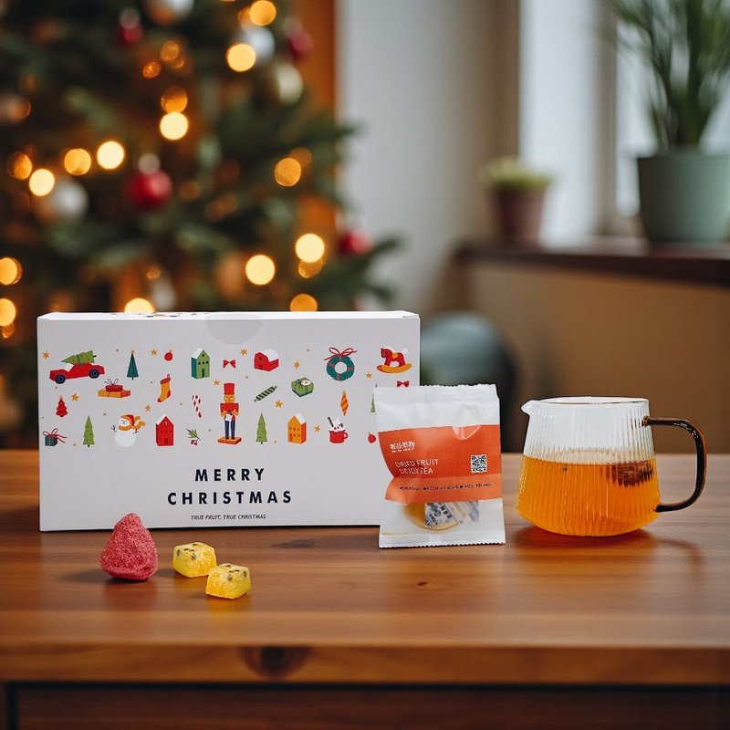 | 聖誕禮物 | 果乾水10入禮盒 | 口味任選  | 聖誕明信片 | 紙袋 - 茶葉/茶包/水果茶 - 新鮮食材 