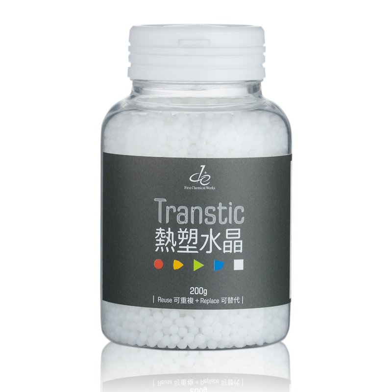 Transtic Thermoplastic Crystal (White) Modified Soil Crystal Clay Plastic Clay - Other - Plastic White