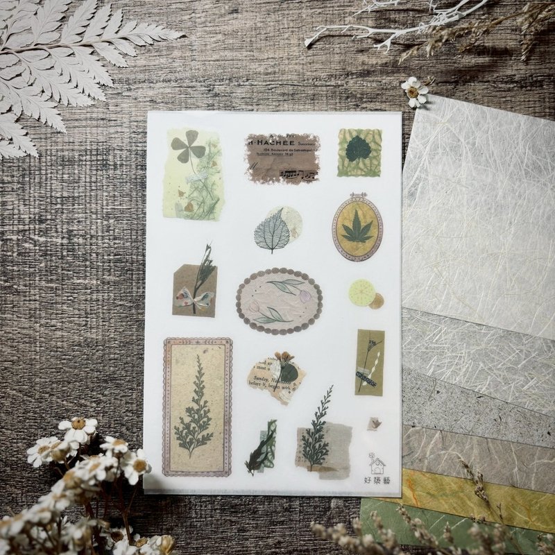 轉印貼紙-葉語拼貼 - 貼紙 - 塑膠 多色